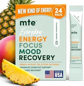 MTE Healthy Energy Drink Powder for Focus & Productivity | No Sucralose | No Caffeine | Nootropic Energy | Adaptogenic