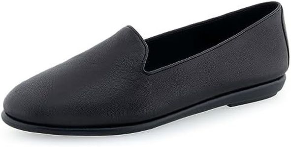 Aerosoles Women's Betunia Slip-On Loafer,Black Leather,8 M US