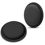 LiZHi Case for Apple Airtag Holder Airtag Case Cover Airtag Sticker Stick on Adhesive Mount Silicone for Tv Remote Car AirTag Phone Case 2 Pack, Black