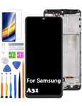 for Samsung A31 Screen Replacement with Frame INCELL for Samsung A315F A315G/DS A315G A315N LCD Display Touch Digitizer Assembly with Repair Part Tools（No Fingerprint Function）