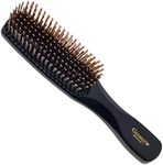 Giorgio Gentle Detangler Hair Brush for Men and Hair Brush for Thick Hair Dual Length Bristles, Hair Brush for Fine Hair Scalp Massager Brush and Travel Detangling Brush for All Hair Types, Wet or Dry