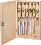 Two Cherries 500-1561 6-Piece Chisel Set in Wood Box