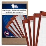 READY STEADY DEFEND Pest-Proof Air Brick Vent Mesh Covers (Pack of 4) - Durable Stainless Steel & Flexible & Strong Plastic Frame, Easy Install, UK Made