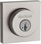 Kwikset 159SQT-S.STRKP Halifax Double Cylinder Keyed Entry Deadbolt from The Signature Series Collection - Satin Nickel