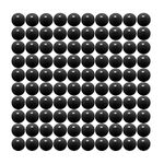 Seamless 68 Cal Paintballs Jawbreaker Solid Balls - Self Defense Nylon, Less Lethal Practice Paintballs .68 Caliber - Black (100 Count) 3.5 Gram