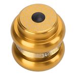 VGEBY Bike Headset, 34mm Double Bearings Headset Bicycle Front Fork Stem Headset for Mountain Road Bike(gold) Bicycles And Spare Parts