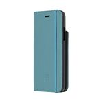 Moleskine Classic Book-Type Case for iPhone X - Protective Book-Type Case for Smartphone with XS Volant Journal for Notes - Colour Reef Blue