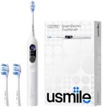 usmile Y20PRO Electric Toothbrush, AI-Powered Smart Toothbrush with AM/PM Auto Mode, 4 Brushing Modes, 90-Day Battery, App Control, Real-Time 3D Map, 2 Brush Heads Included
