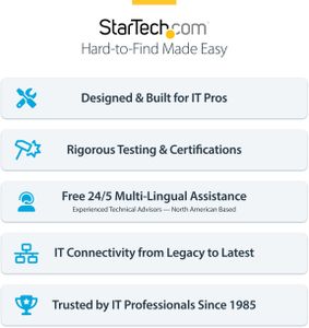 StarTech.com USB-C Triple Monitor Docking Station – 4K HDMI/DP, 100W Charging, MacBook & Windows Compatible