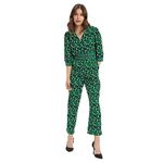 Madame Green Printed Jumpsuit for Women