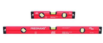 FREEMANS Box Section Aluminium Spirit Levels with Magnet (30 and 60 cm)