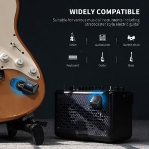 LEKATO 5.8GHz Wireless Guitar System – Audio Transmitter & Receiver