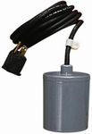 Little Giant RFSN-9 115-Volt, Maximum 13-Amp - 1/2 HP, Pump Down Piggyback Tethered Float Switch for Pond, Sump, Effluent or Sewage Systems, 15-Ft. Cord, Grey, 599117