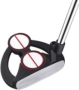MAZEL Golf Two-Ball Putter for Men Easy to Align, Premium Milled Face, Improve Stablity,Right Handed 34 Inch, Putter Headcover Included (Black&Blue Grip)