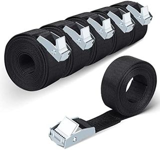 6Pcs Tie-Down Straps, Heavy Duty Lashing Straps 2m Tension Belts Ratchet Straps Luggage Straps Capacity 250KG with Metal Buckle for Motorcycles,Trucks,Cargo,Bicycles