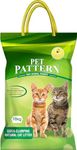 Pet Pattern Cat Litter Lemon Scented Odor Control for a Soothing Environment, 10Kg (DogsNCats - Authorised Partner)