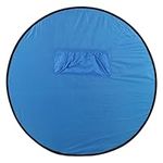 Green/Blue Double-Sided Collapsible Webcam Background,Portable Screen Backdrop 2-in-1 Screen for Chair Photography Studio Video Chats Web Conference Zoom Streaming