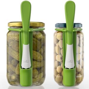 PROCHOP 2 Pack Pickle Fork Pickle Grabber Tool-Pickle Picker for the jar Green, 6.7x2.9x1.2 inch, ZL113