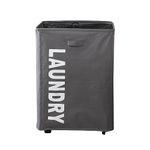 HOKIPO Laundry Basket Bag with Wheels Hamper, Grey (AR-4858-GRY)