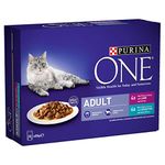 Purina ONE Adult Cat Food Fish and Lamb 8x85G, Pack of 5