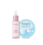 Ponds Hydration + Brightening Combo, With Hyaluronic Acid and Niacinamide, For Men and Women, 28ml+200g