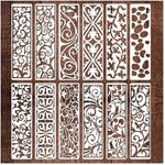 12 Pieces Border Stencils for Paint