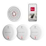 SAFE-TECH Smoke Alarms, Interlinked Smoke and Heat Alarm Scotland Bundle | UKCA Certified British Brand, Approved by Electrical Wholesalers | F1 10-Year Tamper-proof Battery | UK Tech Support