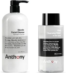 Anthony Glycolic Facial Cleanser for Men 32 Fl Oz Witch Hazel Toner for Face Kind Cleansing Water