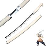 Offo Demon Slayer Inosuke Anime Wooden Practice Katana| Ideal Gifts and Collectible for Anime Lovers| Perfect Wooden Katana for Training and Martial Arts