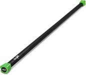 Yes4All SZZE Weighted Workout Bar, Green, 4.5 kg, Weighted bar 2-13 kg, Barbell for lifting, Weighted bar Racks, Single