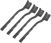 uxcell 4 Pcs Anti Static ESD Brush Portable Plastic Handle Nylon Lab Cleaning Brushes for Electronics Keyboard PCB BGA Repair Soldering, 15x30mm Bristles