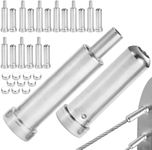 Bolt Dropper 1/8" Quick-Connect Cable Railing Kit - 10 Sets, Tool-Free Installation, Stainless Steel System for Metal & Wood Posts - Invisible Terminals for Clean Views