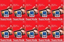 Sandisk 16GB (10 Pack) SD Card Bund