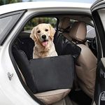 Tech Traders Dog Seat Cover, Dog Rear Car Seat Cover Black, Waterproof & Scratch Proof Pet Seat Cover, Hummock,Universal Size for All Cars Truck SUV