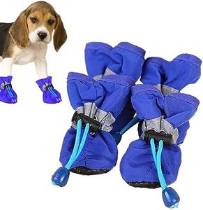 Dog Shoes - Pet Shoes Dog Rain Boots - Dog Boots & Paw Protectors, Waterproof Dog Paw Protector with Adjustable Drawstring, Dog Shoes for Hot Pavement