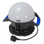 Faithfull FPPSLTL50 Illuminator LED Mains Powered Work Light 50W - 4000Lm with Power Take Off Socket, (Link up to 15 Units). 5M Cable