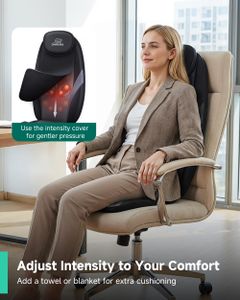 Snailax Back Massager with Heat – Portable Chair Pad for Pain Relief