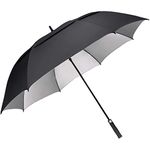 G4Free 68 Inch Oversize Windproof Automatic Open Golf Umbrella Double Canopy Vented Waterproof Large Uv Sun Protection Stick Umbrellas for Men Women Gifts(Black)