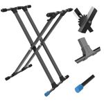 Chetty Adjustable Portable Keyboard Stand Foldable Sturdy Lightweight Height Adjustable Universal Durable AntiSlip Stand for 61-Key 88-Key Piano Studio, and Performances (TT5)