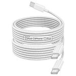 iPhone 15 Charging Cable, 2Pack 2M Braided iPhone 15 Charger Cable USB C to C Cable PD 60W Fast Charging for Apple iPhone 15/15 Plus/15 Pro/15 Pro Max,iPad,MacBook