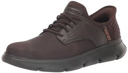 Skechers Men's Garza Gervin with Slip-in Technology Moccasin, Chocolate, 11 UK