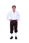 RG Costumes Men's Deluxe Renaissance Shirt, White, X-Large