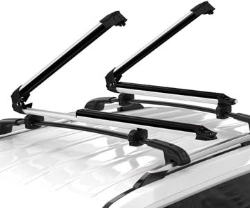 Ski & Snowboard Rack Fit 6 Pair Skis or 4 Snowboards with Sliding Extension
