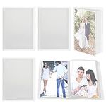 BELLE VOUS 40 Pocket Photo Albums (5 Pack) - Holds 10 x 15cm / 4 x 6 inches Pictures - Clear View Cover Small Slip-In Photo Book Albums for Family, Wedding, Anniversary, Baby, and Vacation Pictures