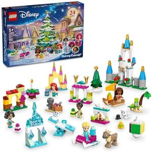 LEGO Disney Advent Calendar 2024 for Kids - Christmas Advent Calendar W/Mini Builds & 8 Minifigures, Ages 5+ - Disney Toys Gift Idea for Girls & Boys - 43253