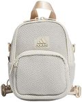 adidas Women's Airmesh Convertible Mini Backpack-Crossbody Bag, Alumina Beige, One Size, Airmesh Convertible Mini Backpack - Crossbody Bag