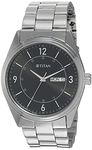 Titan Metal Analog Black Dial Men's Watch-Nn1864Sm01/Np1864Sm01