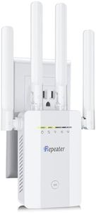 2025 WiFi Extender Signal Booster, up to 10k+sq. ft and 58+ Devices, Internet Booster for Home, Wireless Internet Repeater and Signal Amplifier Ethernet Port, Newest 6X Faster Access Point,1-Tap Setup