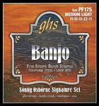 GHS BANJO - Stainless Steel String Set - 5-String - PF175 - Medium Light