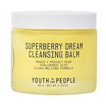 YTTP Superberry Dream Cleansing Balm - Hyaluronic Acid Hydrating Facial Cleanser + Makeup Remover Balm with Moringa Oil, Acai - Paraben + PEG Free Vegan Face Balm (3.4oz)